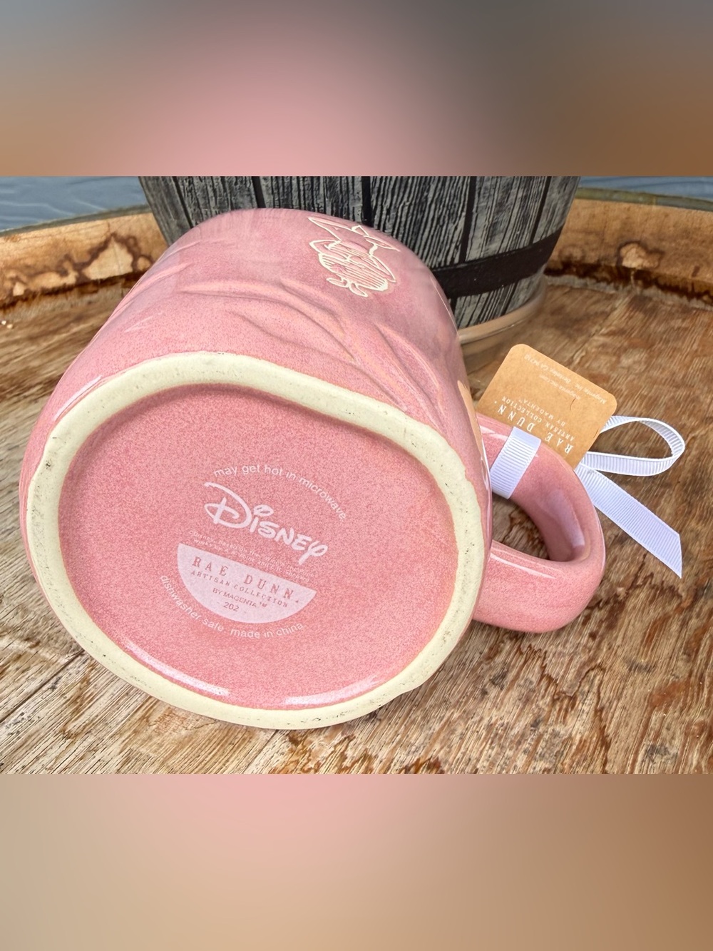 Disney Rae Dunn Piglet Pink Mug Thankful Friends NWT - Picture 5 of 5